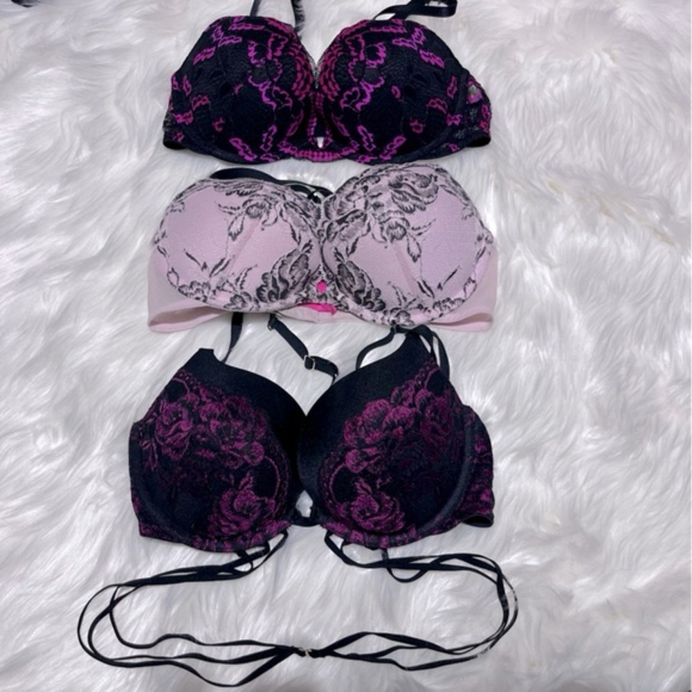 La Senza bundle of 3 lace bras size 32D